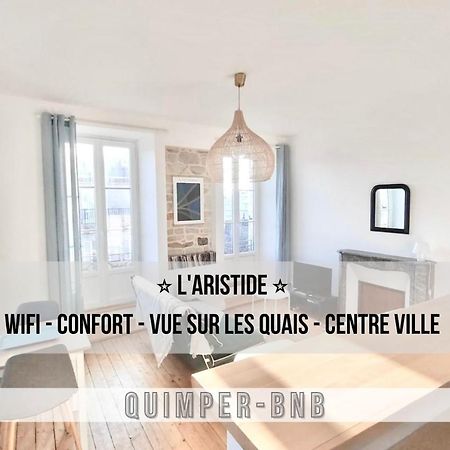 L'Aristide - Entre Gare Et Centre Ville - Vue Sur Les Quais Quimper Bagian luar foto