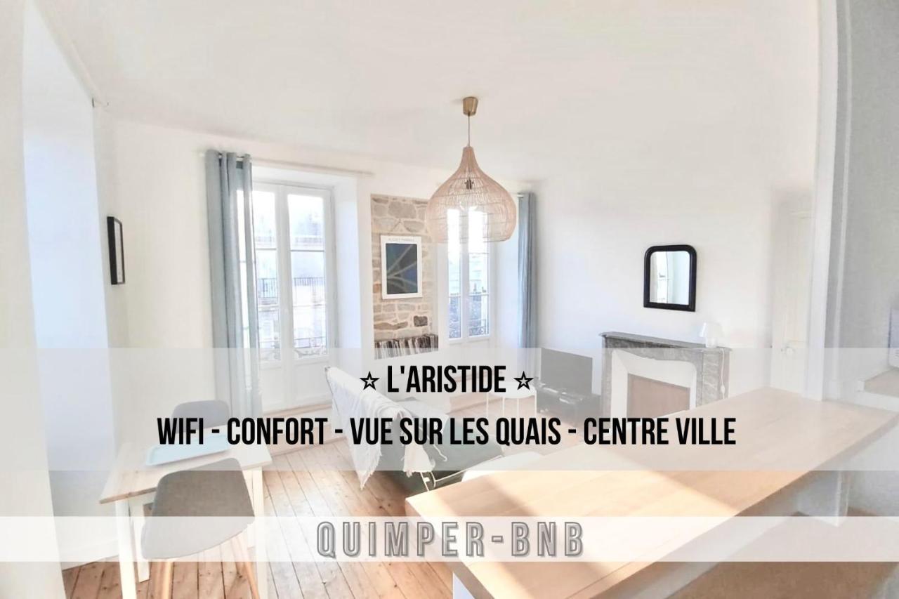 L'Aristide - Entre Gare Et Centre Ville - Vue Sur Les Quais Quimper Bagian luar foto